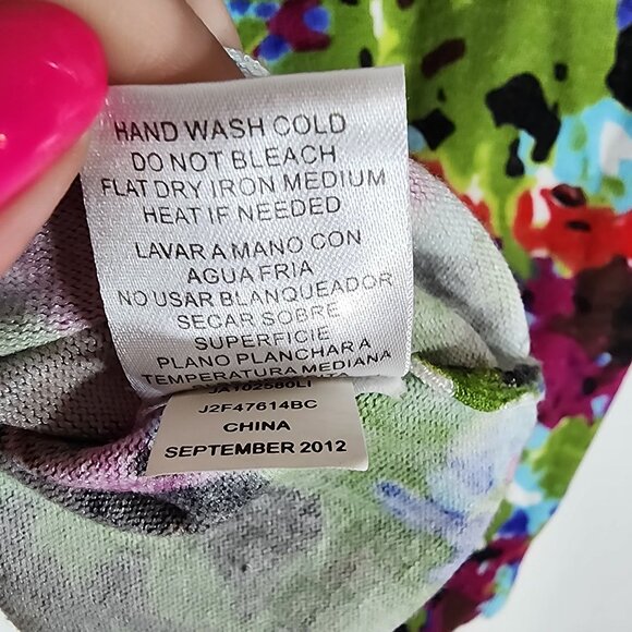 Joseph A Cardigan Medium Womens 3/4 Sleeve Colorful Button Up Grannycore - Picture 6 of 6